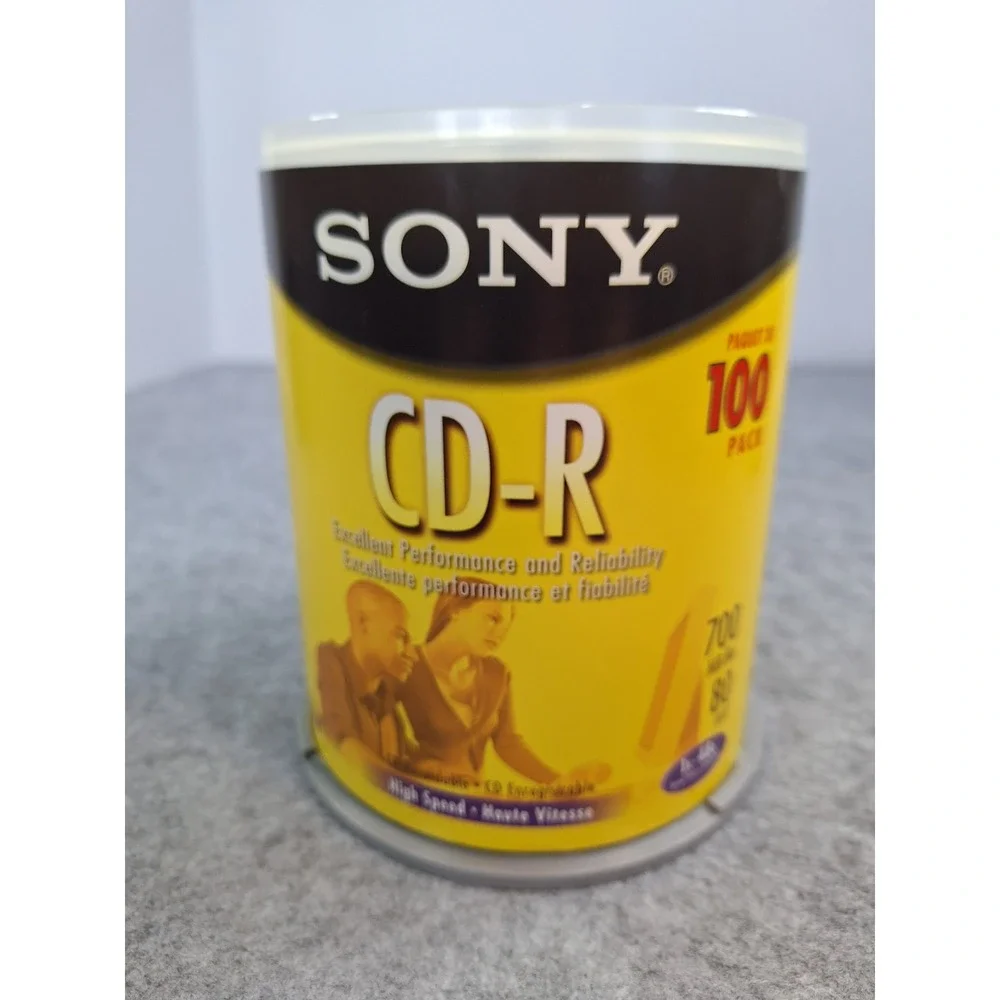 Sony CD R 90 Pack Recordable Blank Disc Media 700MB 80 Min 1x 48x Speed